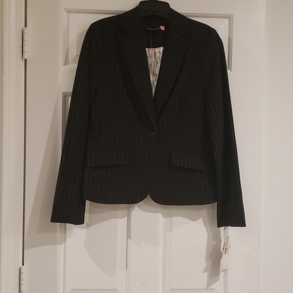 NWT! City unltd. Pinstripe blazer